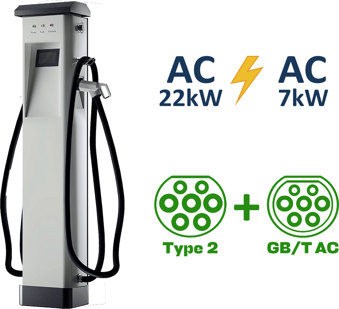 Зарядные устройства GB/T AC + Type 2